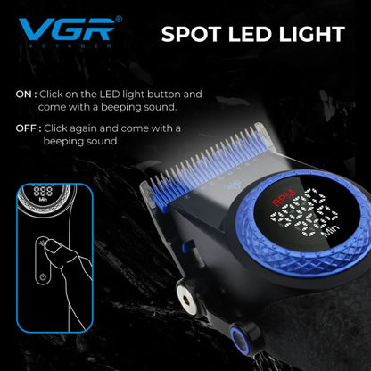 VGR Voyager Professional Hair Clipper - Limited Edition Blue