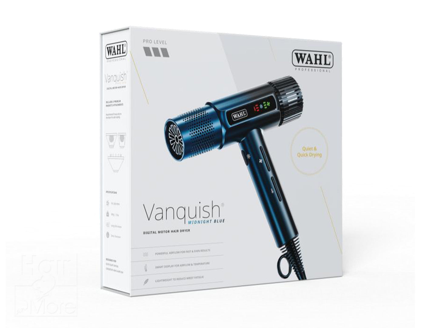 WAHL Vanquish T-Shaped Hair Dryer - Midnight Blue Editon