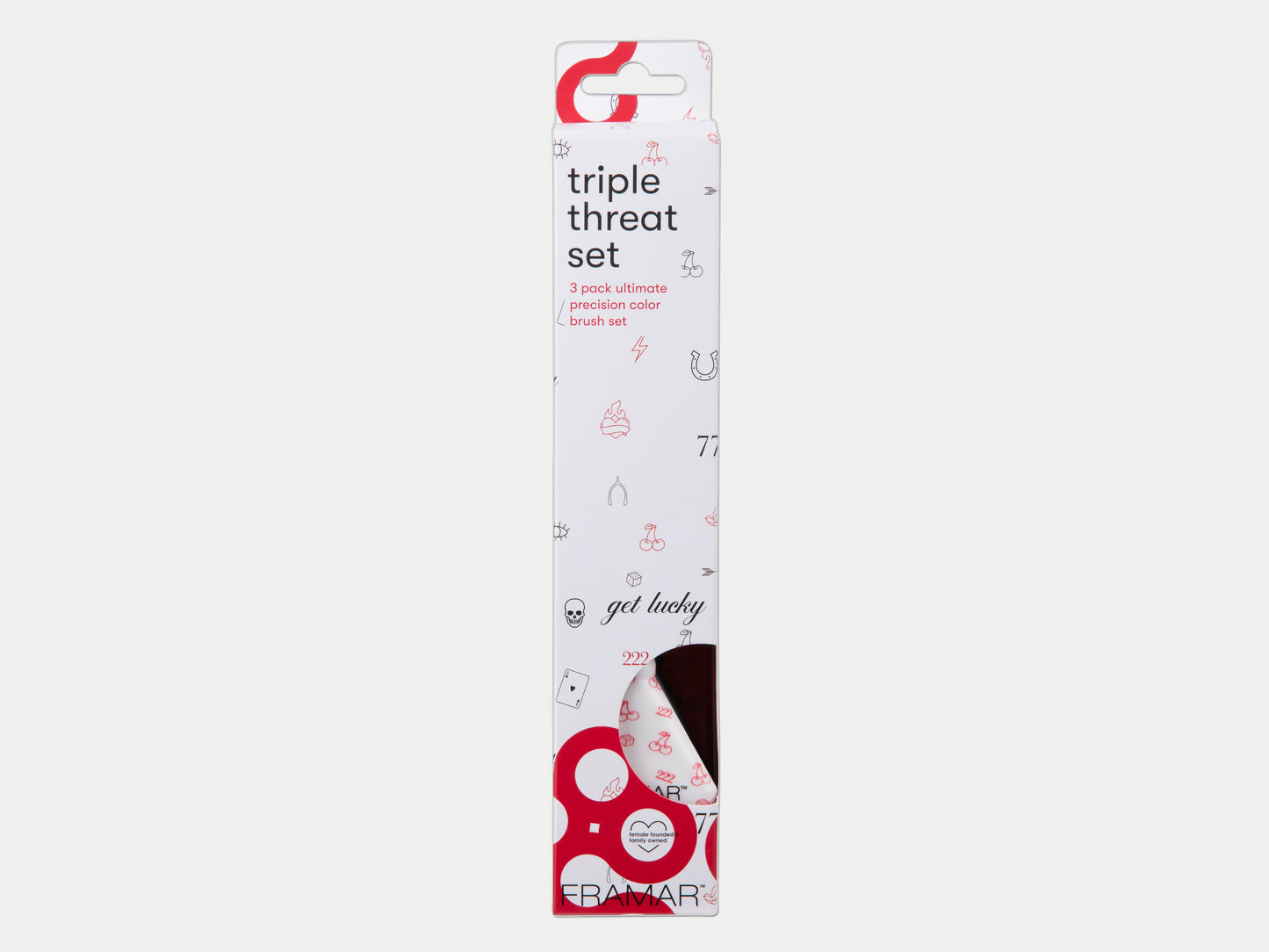 Framar Get Lucky Triple Threat Colour Brush Set 3pc