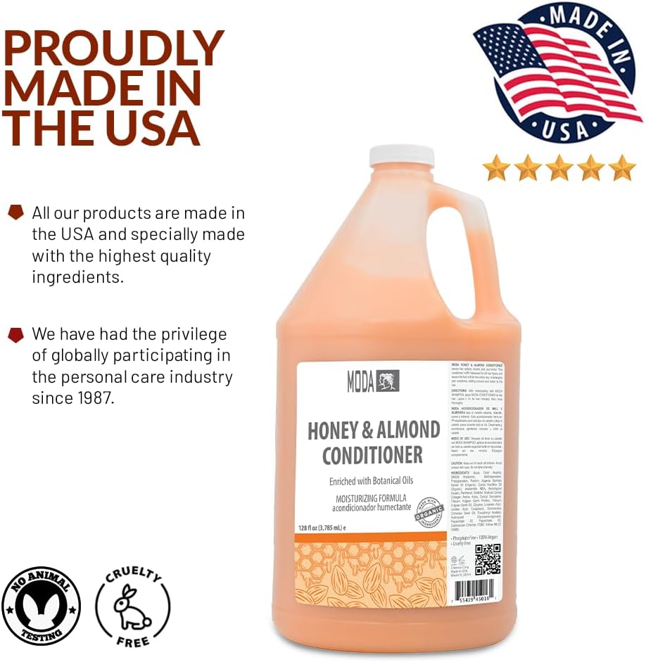 MODA Professional Honey Almond Conditioner 3.78L (Bulk)