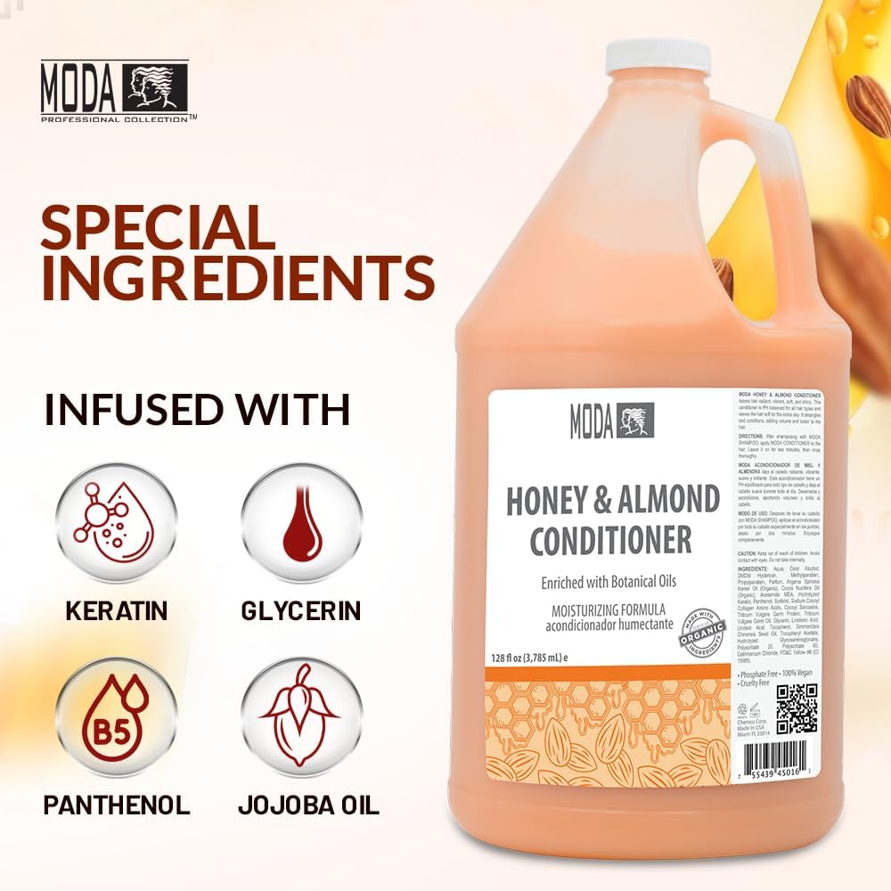 MODA Professional Honey Almond Conditioner 3.78L (Bulk)