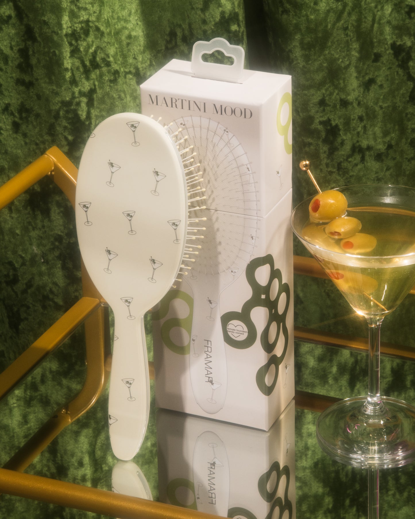 Framar Extra Dirty Detangle Hair Brush - Martini Mood