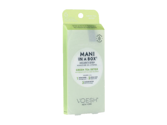 Voesh Mani In A Box -3 Step Green Tea Detox, Vegan Manicure In A Box Kit, KBeauty, Voesh NZ 