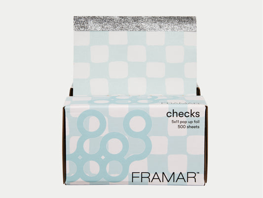 Framar Light Blue Checkered Pop Up Foil (500ct) 127 x 280mm (5x11)
