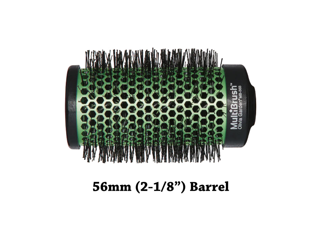 Olivia Garden MultiBrush Barrel 2 1/8" (56mm) Large Round Brush, Olivia Garden Round Styling Brush Barrel - Detachable Handle With Pick Sold Separately, 1 1/8 Inch Round Blowdry Brush Barrel - Style And Leave Barrel In For Volume And Movement, Olivia Garden Styling Tools NZ, NZ Professional Salon Supplies