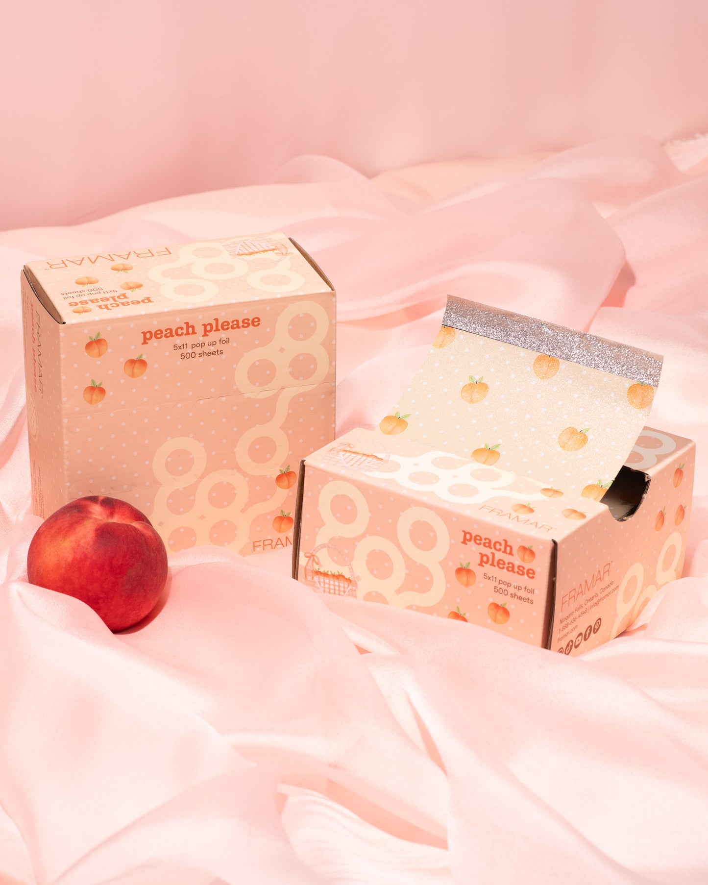 Framar Peach Please Pop Up Foil (500ct) 127 x 280mm (5x11)