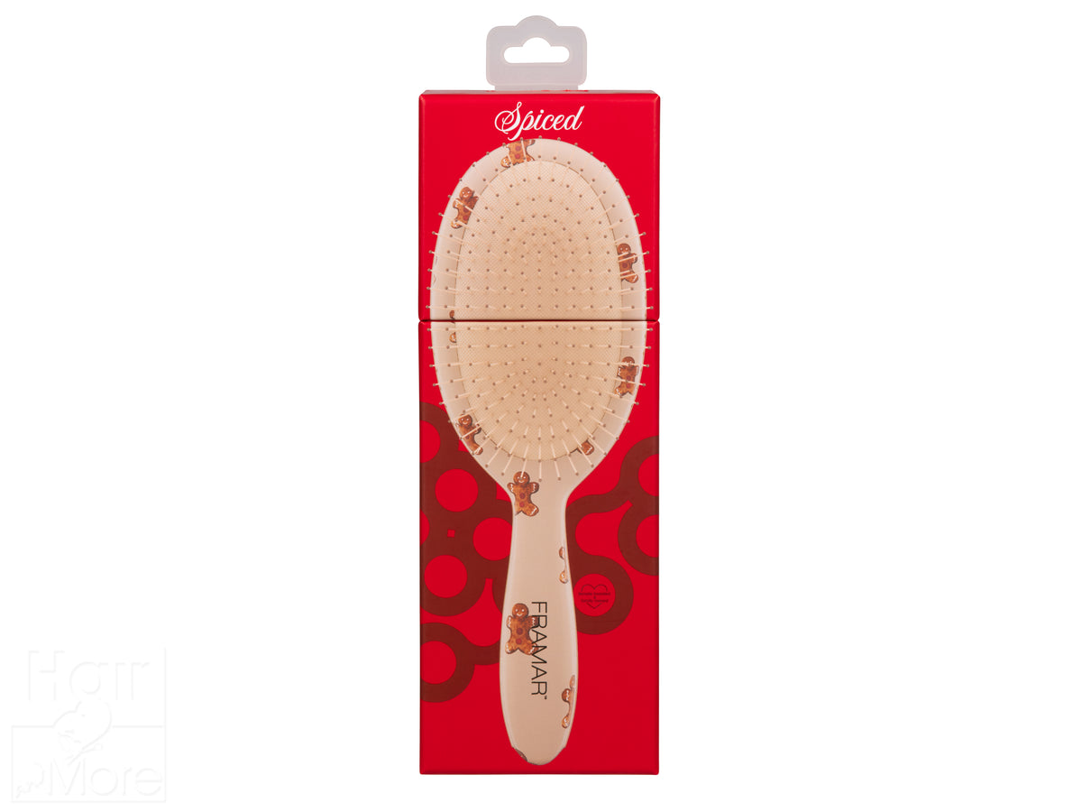 Framar Holly Days 9PC Detangle Hair Brush Retail Display