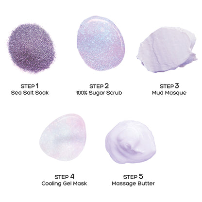 Voesh Pedi in a Box Glimmer 5 Step - Unicorn Peach