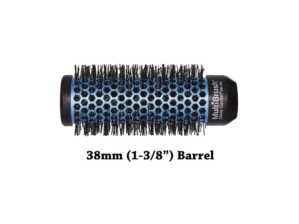Olivia Garden MultiBrush Barrel 1 3/8" (38mm) Small - Medium Round Brush, Olivia Garden Round Styling Brush Barrel - Detachable Handle With Pick Sold Separately, 1 3/8 Inch Round Blowdry Brush Barrel - Style And Leave Barrel In For Volume And Movement, Olivia Garden Styling Tools NZ, NZ Professional Salon Supplies