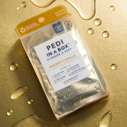 Voesh Pedi in a Box Glimmer 5 Step - Golden Vanilla