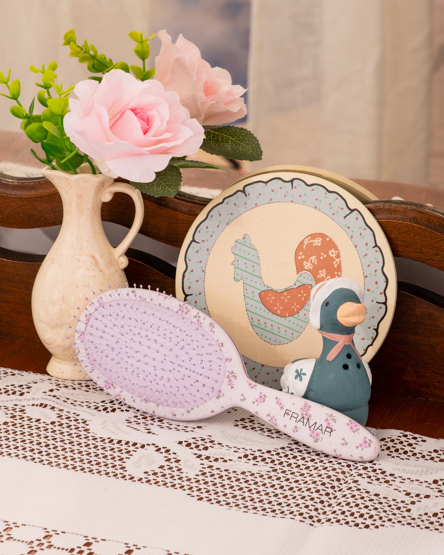 Framar Country Charm Detangle Hair Brush - Meadow