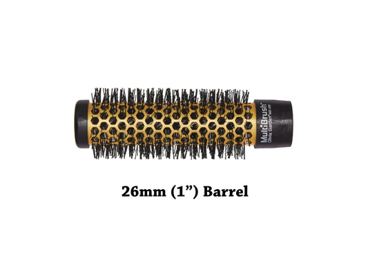 Olivia Garden MultiBrush Barrel 1" (26mm) Small Round Brush, Olivia Garden Round Styling Brush Barrel - Detachable Handle With Pick Sold Separately, 1 Inch Round Blowdry Brush Barrel - Style And Leave Barrel In For Volume And Movement