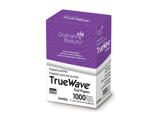 Graham True Wave Perm End Papers Jumbo 100mm x 63mm - 1000 Papers