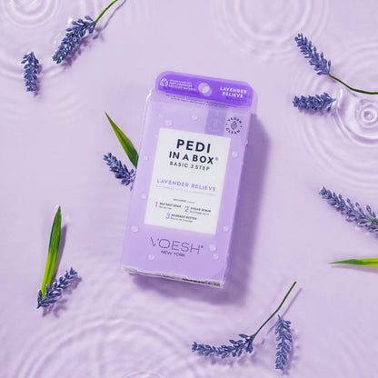 Voesh Pedi in a Box Basic 3 Step - Lavender Relieve