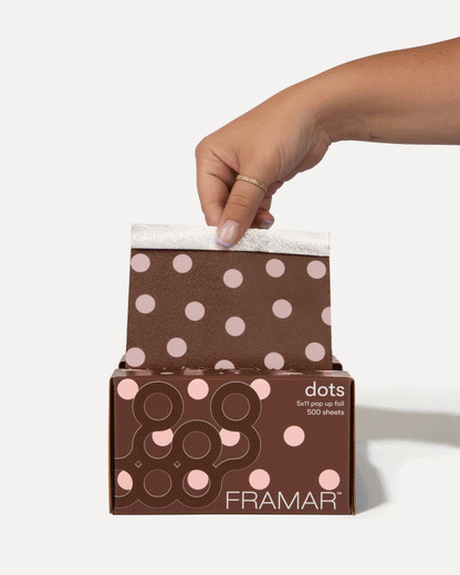 Framar Polka Dots Chocolate Pop Up Foil (500ct) 127 x 280mm (5x11) (12pc CARTON)