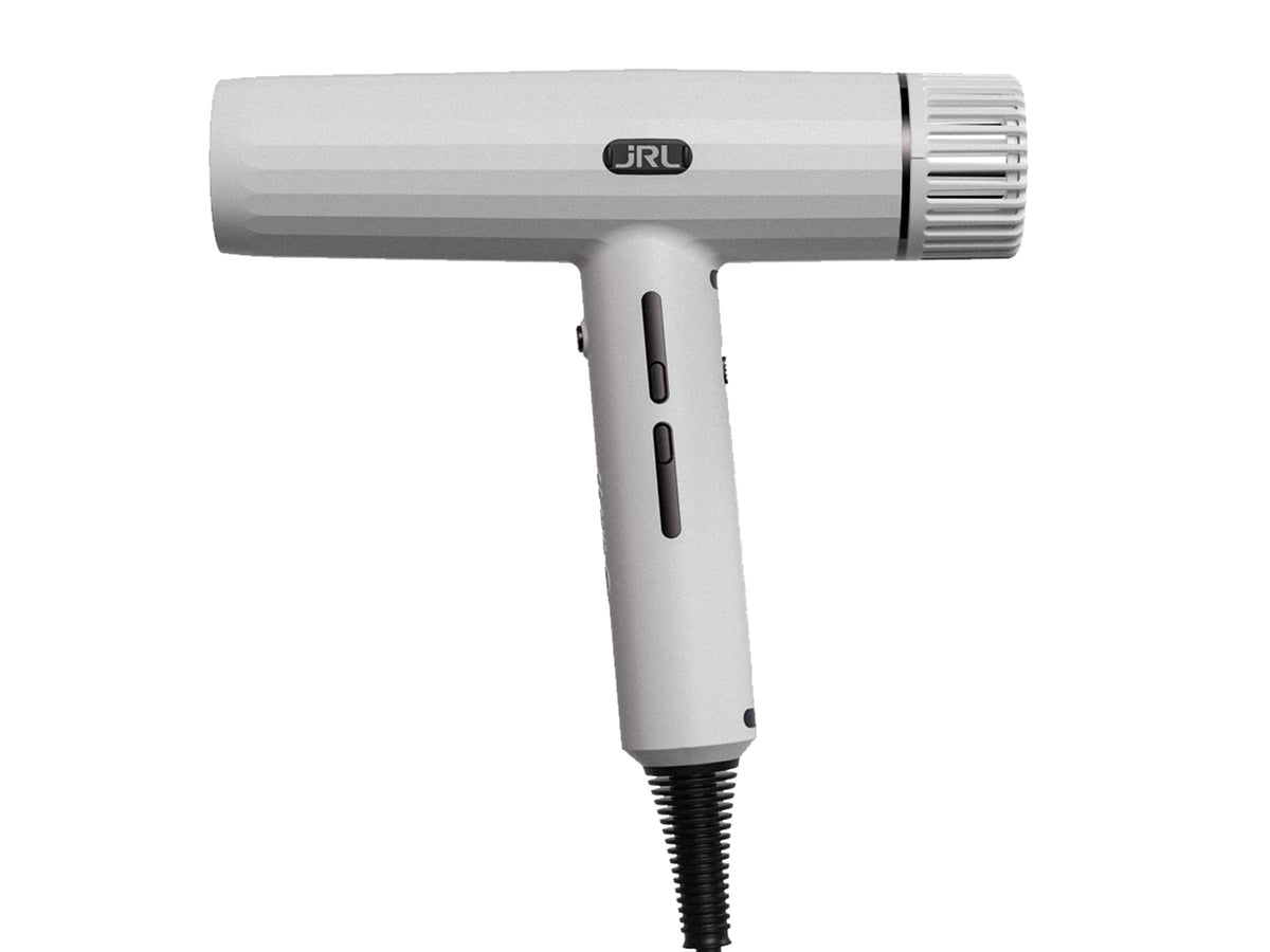 JRL 2020H Forte Pro Hair Dryer - Ghost White, JRL Hair Drier, Forte Pro Hairdryer Is Powerful & Fast With Brushless Motor Speeds Up To 100,00 RPM, 2,150W Hair Dryer, JRL Hair Dryer With 3 Temp & 3 Speed Settings, Auto Cleaning And Washable Filter To Extend Hair Dryer Life, Includes 2 Nozzles + Diffuser + Cleaning Brush, Authorized JRL Stockist NZ