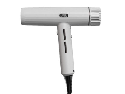 JRL 2020H Forte Pro Hair Dryer - Ghost White, JRL Hair Drier, Forte Pro Hairdryer Is Powerful & Fast With Brushless Motor Speeds Up To 100,00 RPM, 2,150W Hair Dryer, JRL Hair Dryer With 3 Temp & 3 Speed Settings, Auto Cleaning And Washable Filter To Extend Hair Dryer Life, Includes 2 Nozzles + Diffuser + Cleaning Brush, Authorized JRL Stockist NZ