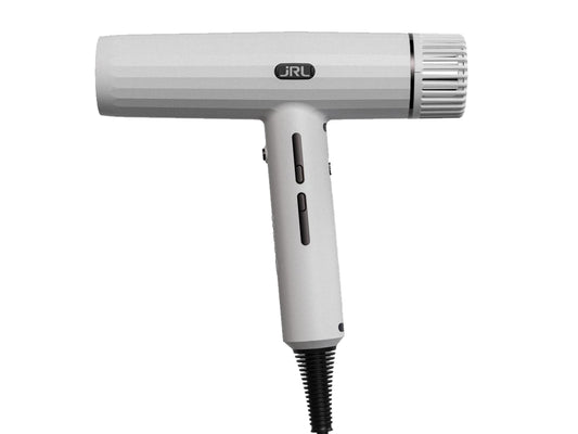 JRL 2020H Forte Pro Hair Dryer - Ghost White, JRL Hair Drier, Forte Pro Hairdryer Is Powerful & Fast With Brushless Motor Speeds Up To 100,00 RPM, 2,150W Hair Dryer, JRL Hair Dryer With 3 Temp & 3 Speed Settings, Auto Cleaning And Washable Filter To Extend Hair Dryer Life, Includes 2 Nozzles + Diffuser + Cleaning Brush, Authorized JRL Stockist NZ