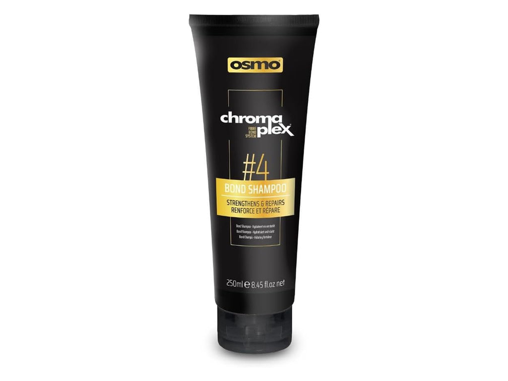 Osmo Chromaplex #4 Bond Shampoo 250ml, Osmo Plex Shampoo To Strengthen & Repair Damaged Hair, Chromaplex Shampoo With Fibre Bond Technology - Sulfate Free For Strengthening Weakened And Damaged Hair, Sulfate Free Repairing Shampoo, Osmo Haircare NZ, Professional Salon Supplies, Hair Products Online NZ