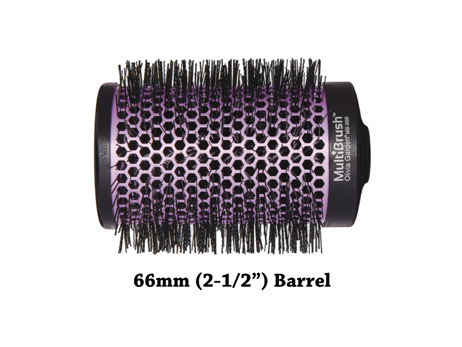 Olivia Garden MultiBrush Barrel 2 1/2" (66mm) XLarge Round Brush, Olivia Garden Round Styling Brush Barrel - Detachable Handle With Pick Sold Separately, 2 1/2 Inch Round Blowdry Brush Barrel - Style And Leave Barrel In For Volume And Movement