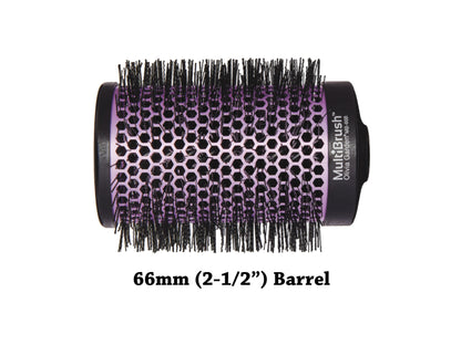 Olivia Garden MultiBrush Barrel 2 1/2" (66mm) XLarge Round Brush, Olivia Garden Round Styling Brush Barrel - Detachable Handle With Pick Sold Separately, 2 1/2 Inch Round Blowdry Brush Barrel - Style And Leave Barrel In For Volume And Movement
