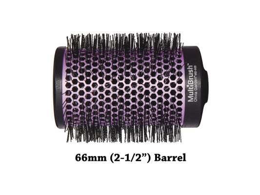 Olivia Garden MultiBrush Barrel 2 1/2" (66mm) XLarge Round Brush, Olivia Garden Round Styling Brush Barrel - Detachable Handle With Pick Sold Separately, 2 1/2 Inch Round Blowdry Brush Barrel - Style And Leave Barrel In For Volume And Movement