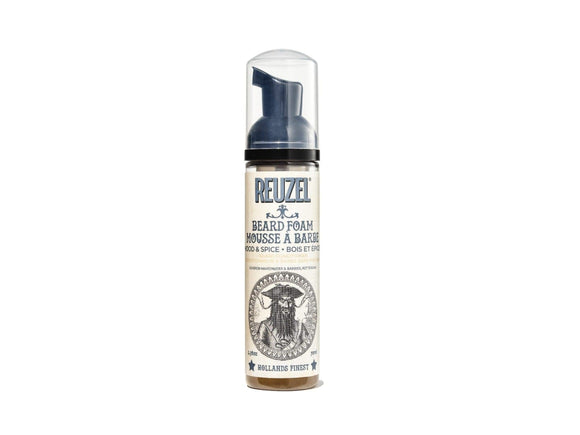 Reuzel Wood & Spice Beard Foam Leave In Beard Conditioner 70ml, Reuzel, Wood & Spice Fragrance Beard Foam, Mens Reuzel Beard Leave In Conditioner Reduces Dry & Itchy Kin + Gives Beard Moisture & Thicker Appearance, Hair Products Online, Mens Grooming Products, Reuzel AU NZ, NZ Salon Supplies, NZ Barber Supplies 