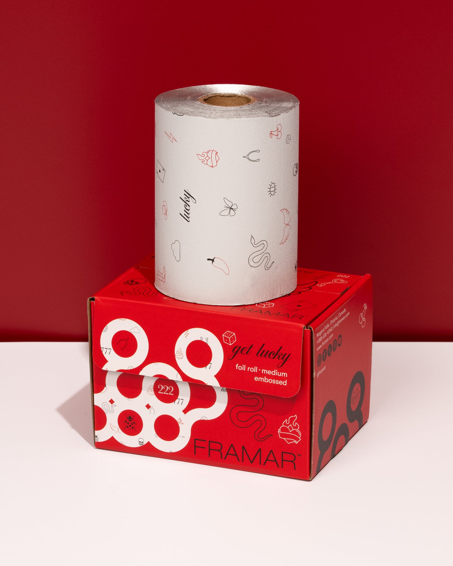 Framar Get Lucky Embossed Roll Foil 97.5m (320ft) - Limited Edition (12pc CARTON)