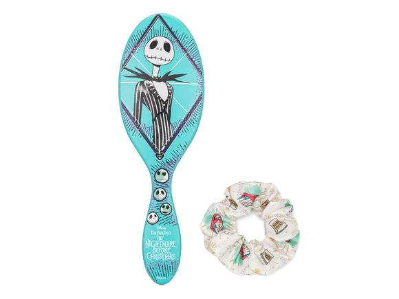 Wet Brush Original Disney Detangler Brush 'Nightmare Before Christmas' Kit With Scrunchie - Jack, Wet Brush Disney NZ, Wet Brush Detangler Brush For Use On Wet Or Dry Hair, Wet Brush Detangler Brush Not For Use With Hair Dryer, The Nightmare Before Christmas Jack Hair Brush, Wet Brush, Wet Brush NZ, NZ Salon Supplies, NZ Hair And Beauty Supplies