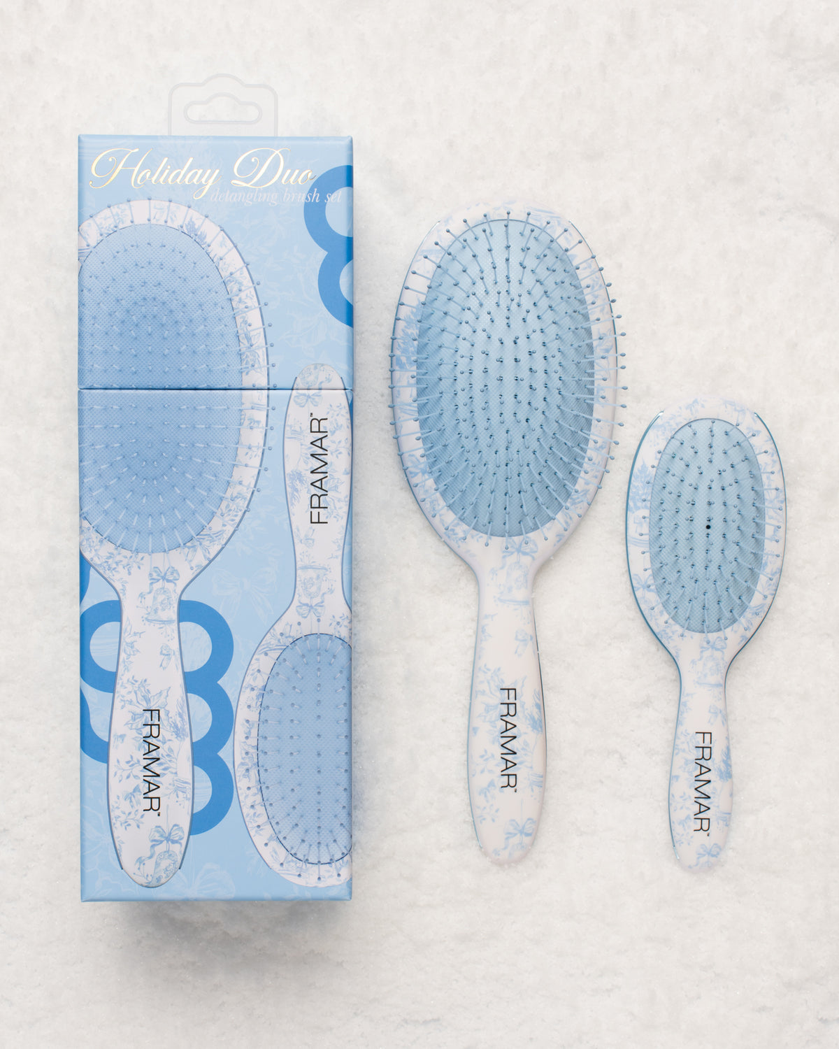 Framar Holiday Duo - 2pc Detangle Hair Brush Set