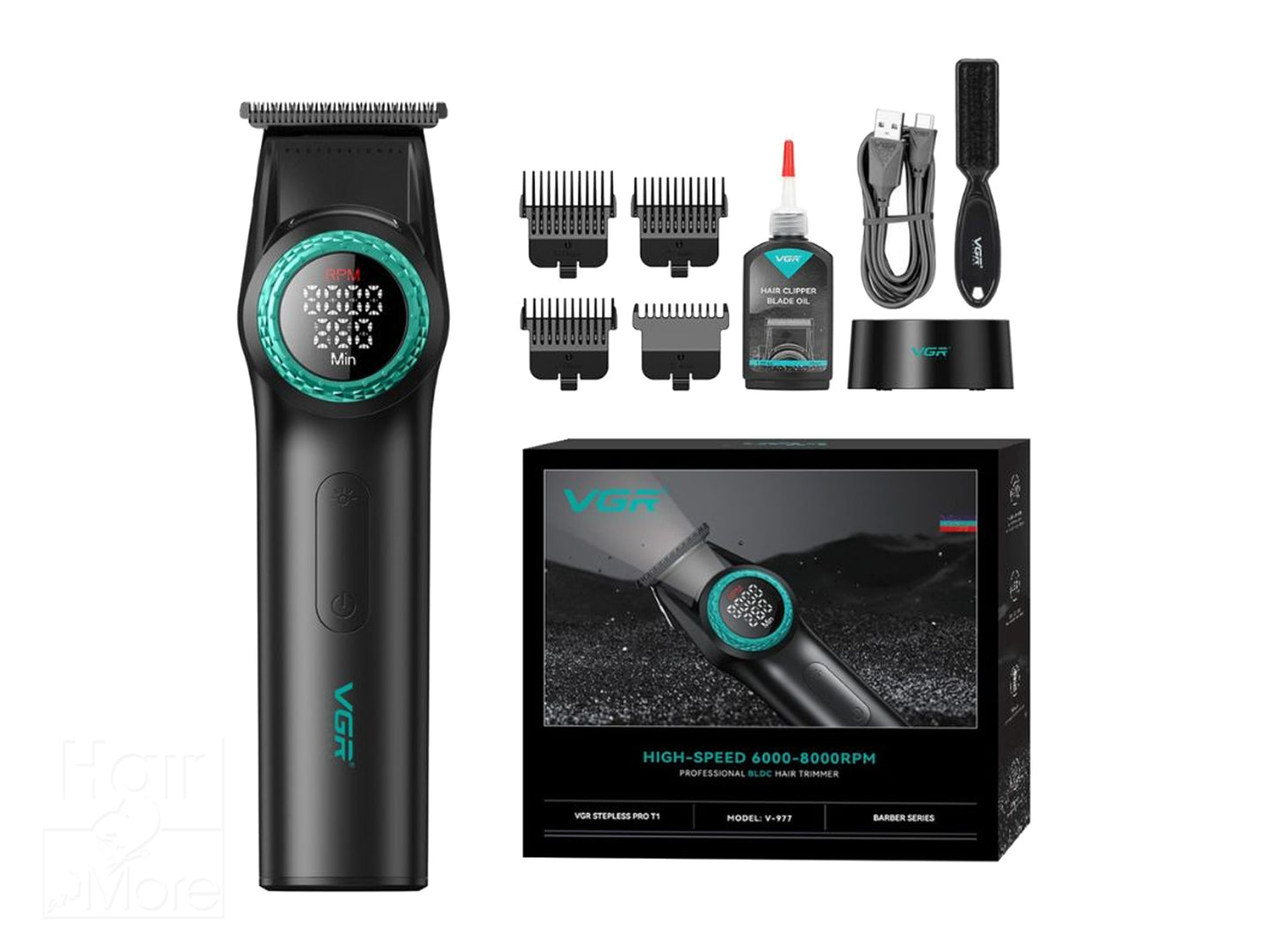 VGR Voyager Professional Hair Trimmer - Black