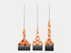 Framar Puttin' On The Spritz Pin Tail Tint Brush Set Of 3, Framar Pin Tail Hair Colour Tint Brushes Set of 3 - Limited Edition Orange Spritz, White & Orange Check & Citrus Patterns, Summer Vibes Framar Tint Brushes, Framar Puttin' On The Spritz, Authorized Framar Stockist NZ, Professional Salon Supplies NZ, Colortrak, Styletek