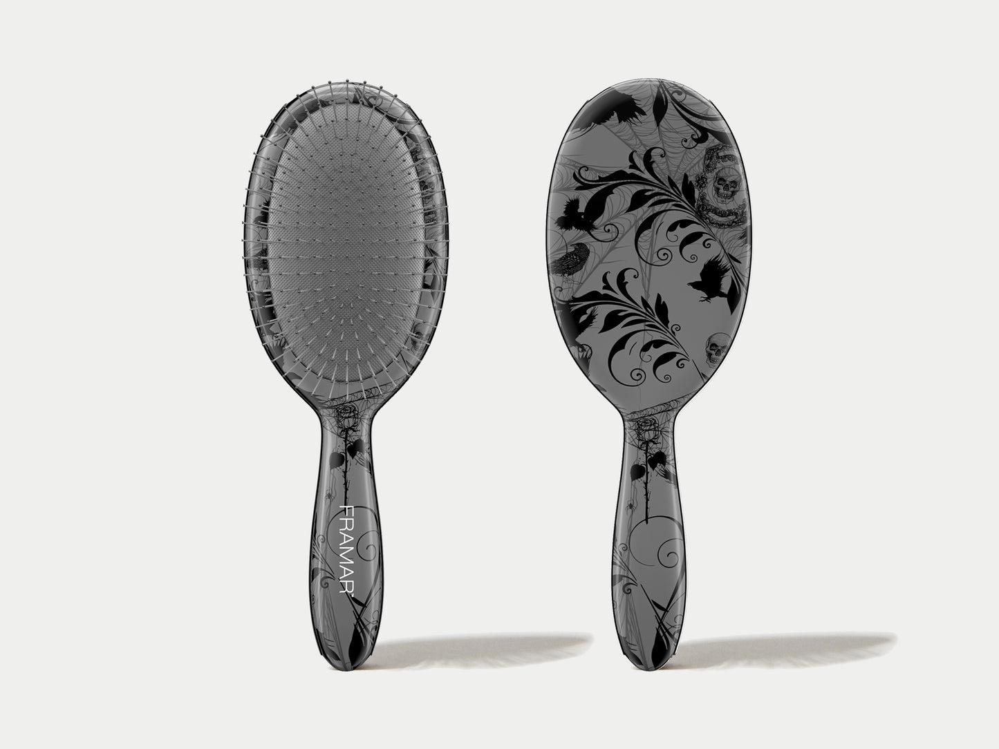 Framar Detangle Brush Oh My Goth - Clarice, Wet And Dry Detangle Brush, Great For Hair Extensions