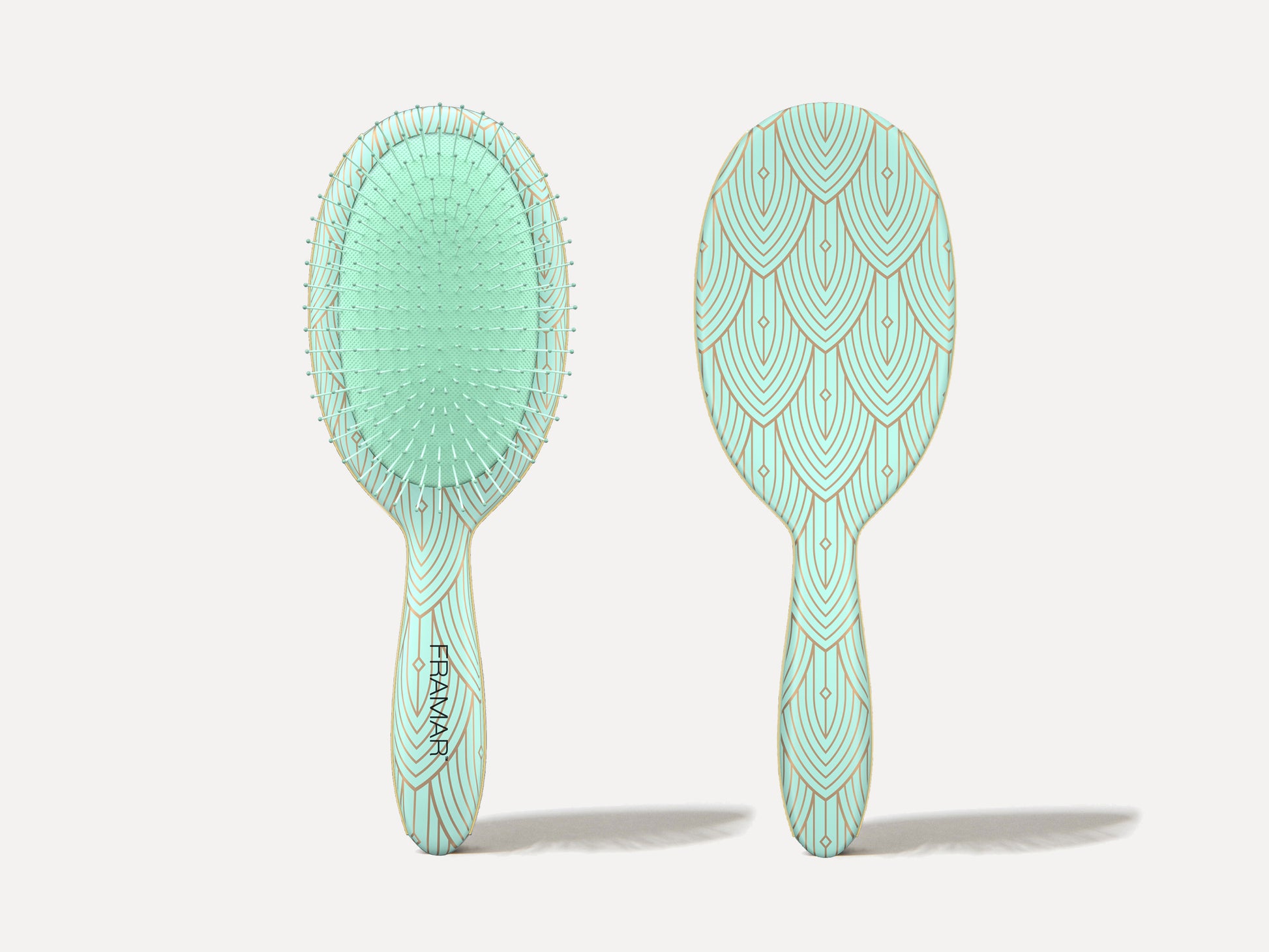 Framar Detangle Brush Limited Edtition Cheers Haters - Great Gatsby Wet And Dry Hair Brush Great For Hair Extensions