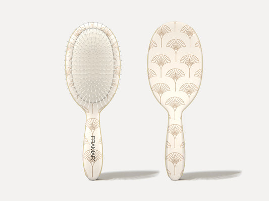 Framar Detangle Brush Limited Edition Cheers Haters - Prosecco Party Wet And Dry Hair Brush Great For Hair Extensions