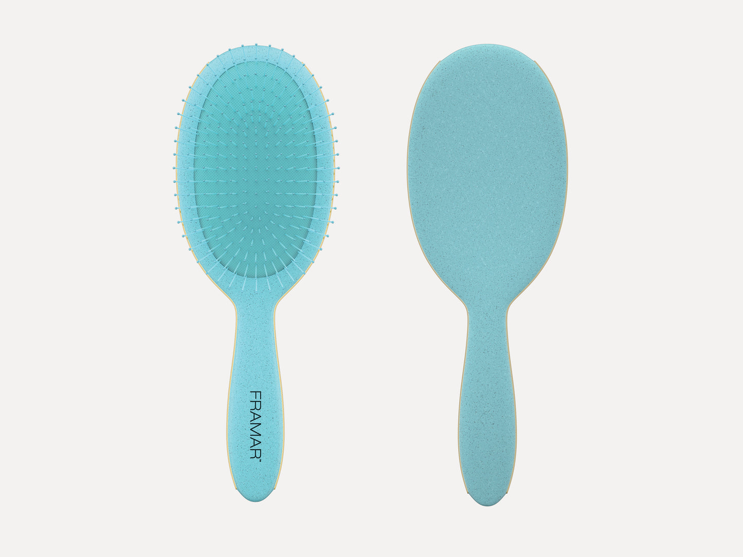 Framar Detangle Brush - Baecation Coral Blue, Wet And Dry Hair Brush, Detangle Brush Great For Hair Extensions