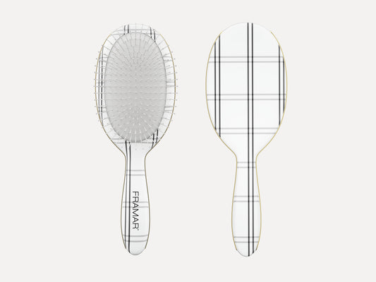 Framar Limited Edition Plaid Hair Day Collection Detangle Brush - Charlotte, Detangle Brush With Flexible Bristles Perfect For Both Wet Or Dry Hair, Do Not Use With Heat/Hair Dryer