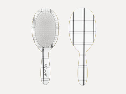 Framar 9pc Detangle Brush Retail Display - Plaid Hair Day