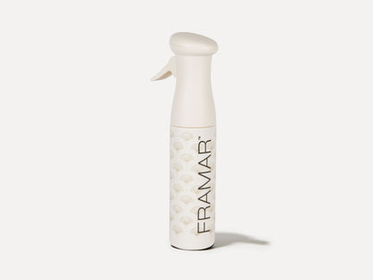 Framar Myst Assist Spray Bottle Cheers Haters, Framar Stockist NZ, Framar Myst Spray Bottle Matte Champagne Colour, Gentle Mist Great For Delicate Plants Too, Salon Essentials, NZ Salon Supplies