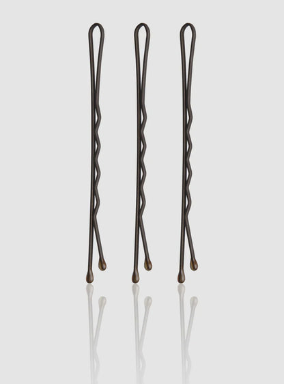 Fromm Style Artistry 63mm (2.5") Pro Matte Bobby Pins, 150 Pack - Brown/Bronze