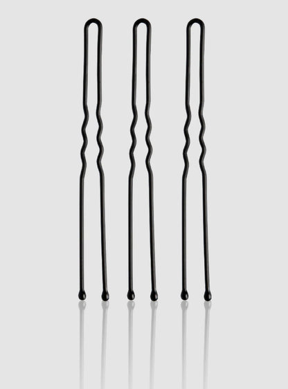 Fromm Style Artistry 76mm (2.75") Pro Matte Hair Pins, 150 Pack - Black