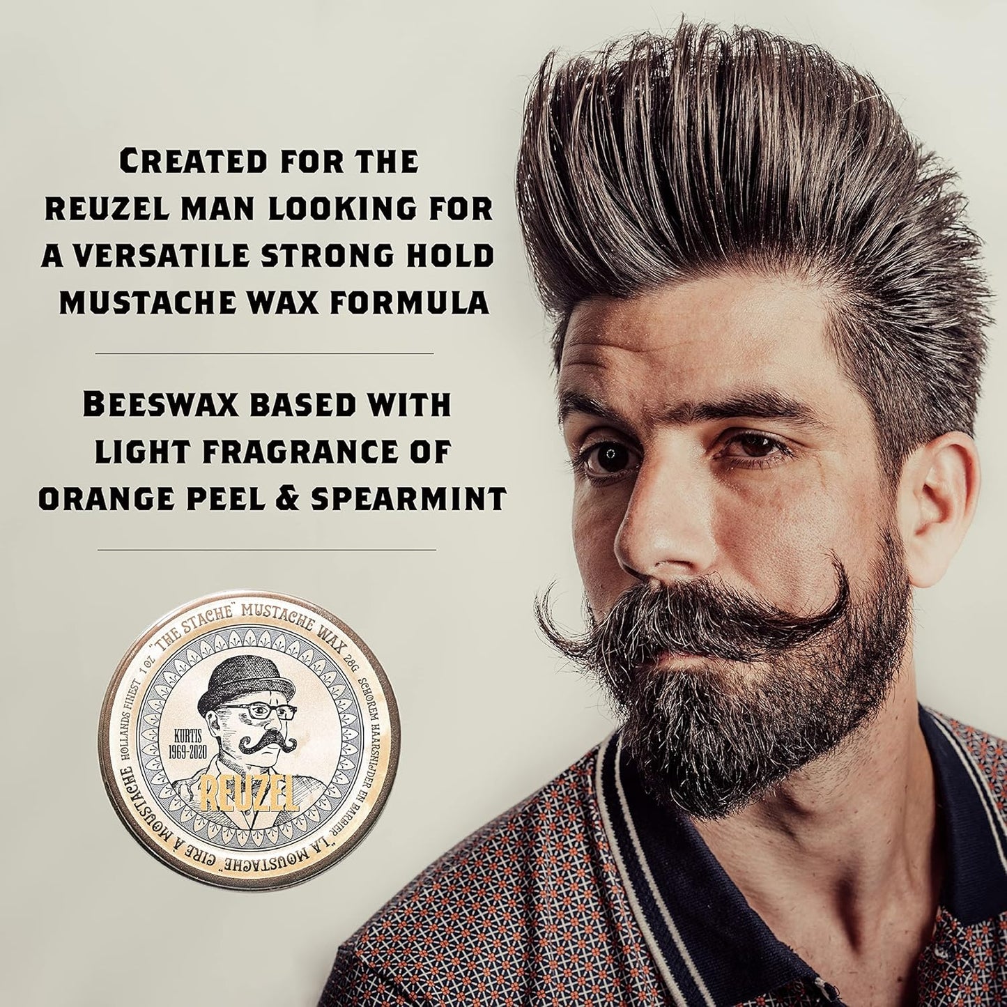 REUZEL "The Stache" Mustache Wax 28g