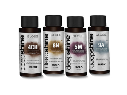 Rusk Deepshine Demi Permanent Gloss Hair Colour, Demi Permanent Hair Colour, Conditioning Gloss Hair Colour, Great Toning Gloss Colours, Pure Pigment Hair Colour For Intense Tones & High Shine, Shades EQ, Professional Salon Supplies NZ, Rusk Professional NZ Stockist