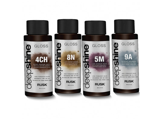 Rusk Deepshine Demi Permanent Gloss Hair Colour, Demi Permanent Hair Colour, Conditioning Gloss Hair Colour, Great Toning Gloss Colours, Pure Pigment Hair Colour For Intense Tones & High Shine, Shades EQ, Professional Salon Supplies NZ, Rusk Professional NZ Stockist