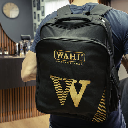 WAHL Barber Backpack, Black w/Yellow Logo