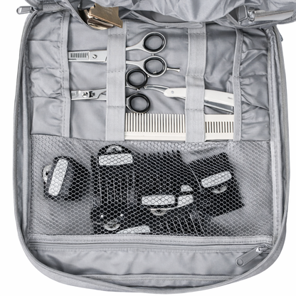 WAHL Barber Backpack, Grey w/White Logo