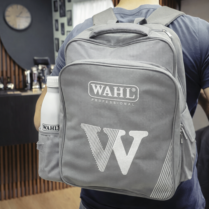 WAHL Barber Backpack, Grey w/White Logo