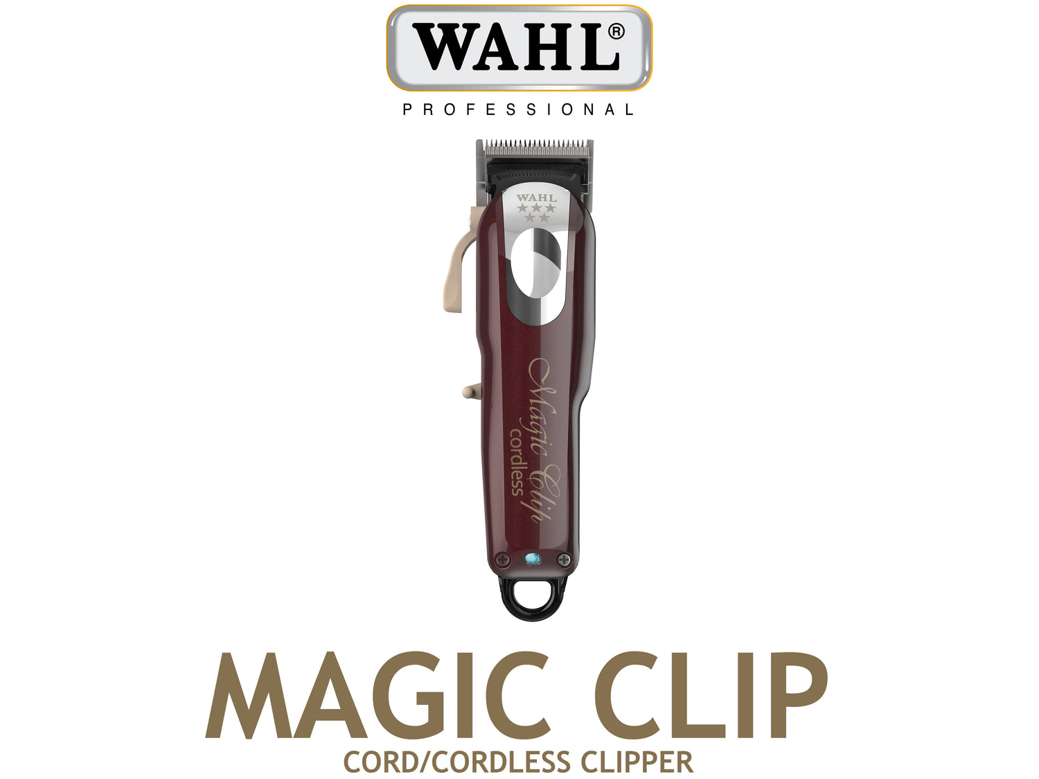 Wahl Professional 5 Star Magic Clip Cordless Clipper, Wahl Magic Clip With Stagger Tooth Crunch Blade, Perfect For Fades & Blending, Authorized Wahl Stockist NZ