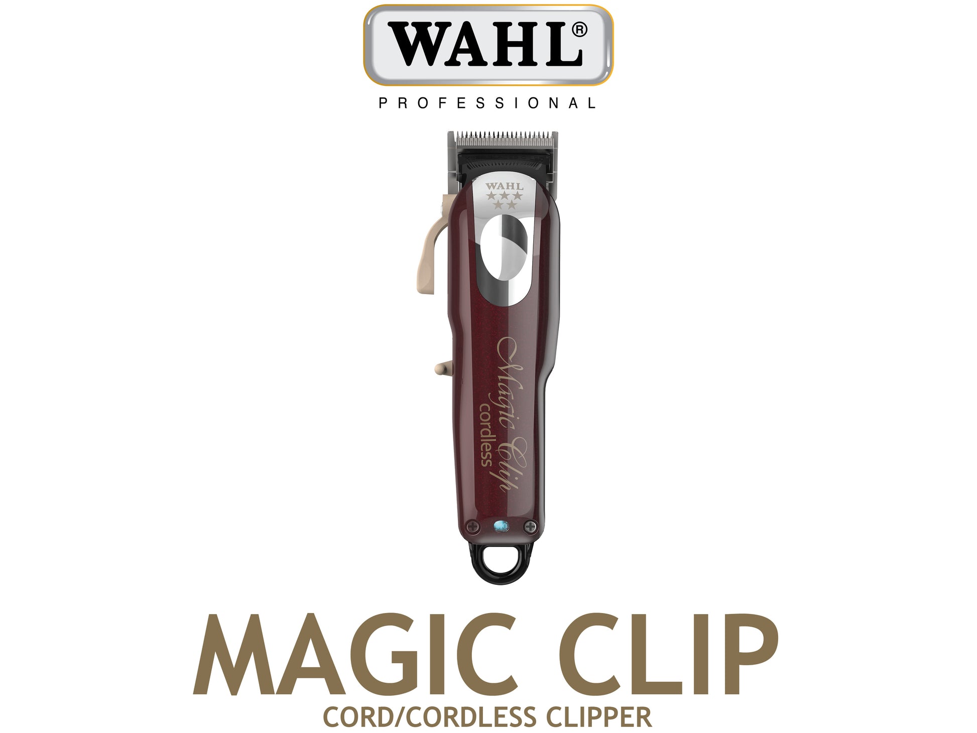 Wahl Professional 5 Star Magic Clip Cordless Clipper, Wahl Magic Clip With Stagger Tooth Crunch Blade, Perfect For Fades & Blending, Authorized Wahl Stockist NZ