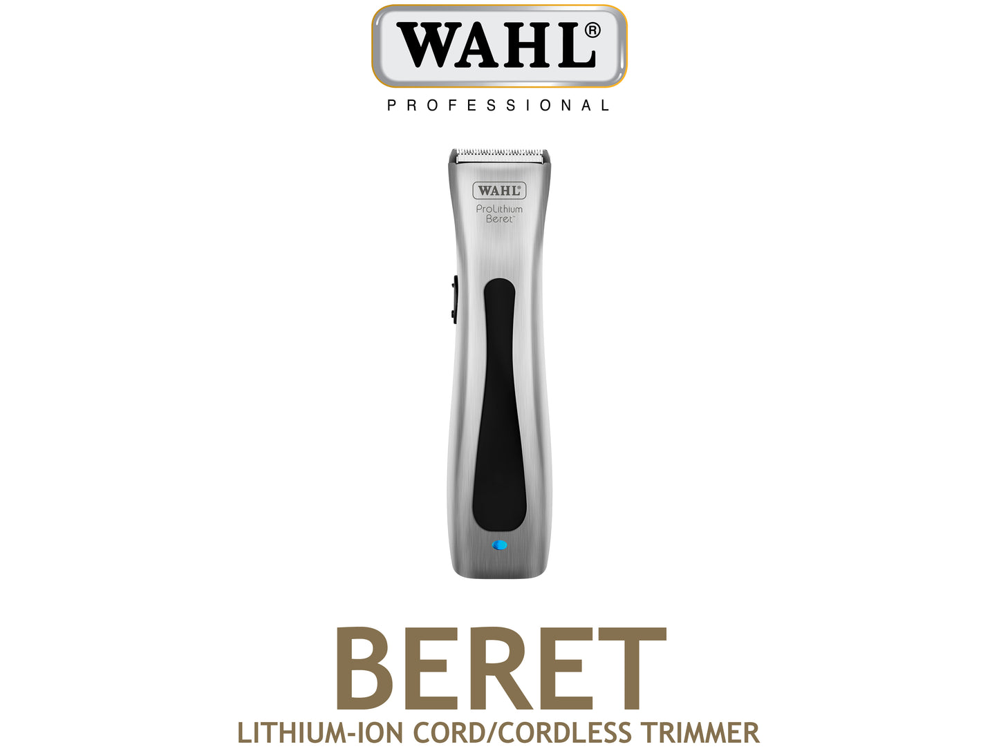 Wahl Professional Beret Lithium-Ion Cord/Cordless Trimmer, Official NZ Wahl Stockist, Wahl Pro AU/NZ, Wahl Clippers, Wahl Trimmers, Wahl Shaver, Wahl Grooming, Wahl Spare Parts, Wahl Accessories, Mens Grooming, Barber Suppliers, Silver Bullet